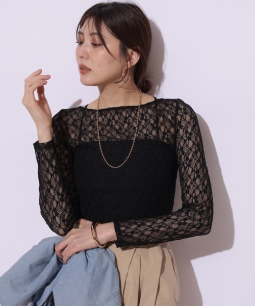 Mystrada（マイストラーダ）の「レースロンT（Tシャツ/カットソー