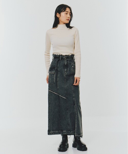 UNITED TOKYO（ユナイテッドトウキョウ）の「ソフトレザーDリングベルト（ベルト・レディース・ブラック/タン・FREE）」の12枚目の写真