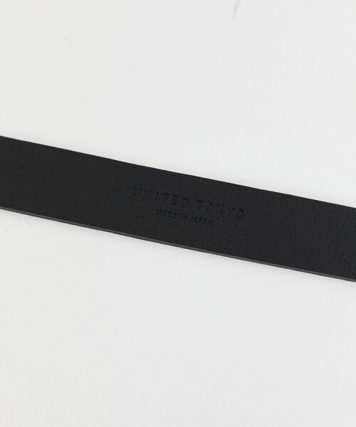 UNITED TOKYO（ユナイテッドトウキョウ）の「ソフトレザーDリングベルト（ベルト・レディース・ブラック/タン・FREE）」の4枚目の写真