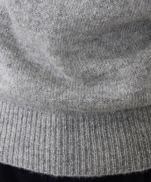 coen（コーエン）の「ウールアイレットボトルネックニット（ニット/セーター・レディース・グレー/ベージュ・LARGE/MEDIUM）」の12枚目の写真