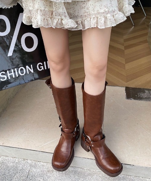 LAMPOON】ベルトエンジニアブーツ（ブーツ）｜almo（アルモ）の