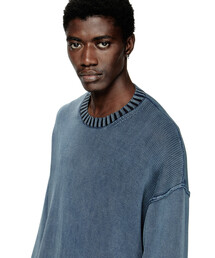 DIESEL / K-DELOS-A/ニット・セーター(薄手)/M/コットン/BLU/A17842// DIESEL（ディーゼル）の「メンズ プルオーバーニット K-DELOS-A