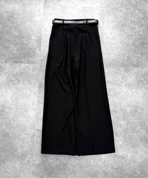 LEMAY ルメイ　韓国　ブラック ワイドパンツ ベルト付き　スラックス 1782867_25046135_k3.gif