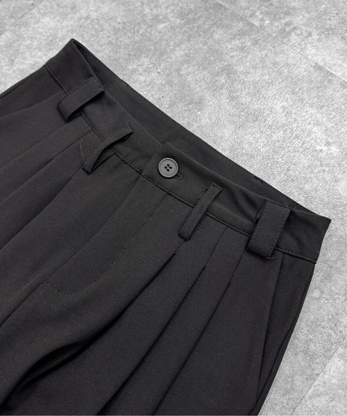 LEMAY ルメイ　韓国　ブラック ワイドパンツ ベルト付き　スラックス セール】ワイドパンツ レーディス スラックス ラップスタイル