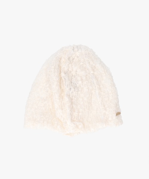 kaorinomori(カオリノモリ)の「kaorinomori シュリンプビーニー / カオリノモリ(ニットキャップ/ビーニー・レディース・ブラック/ホワイト/ライトグリーン・FREE)」の6枚目の写真