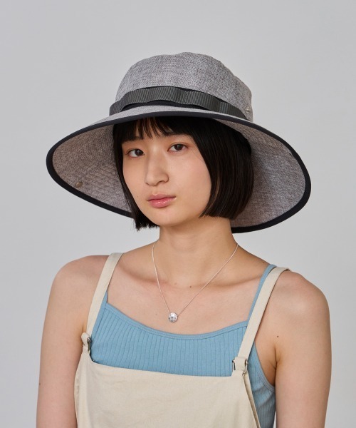 OVERRIDE（オーバーライド）の「OVERRIDE  POLYSHEET BOONIE HAT SGP / オーバーライド（ハット・レディース・ブラック/グレー/ベージュ・58cm）」の3枚目の写真