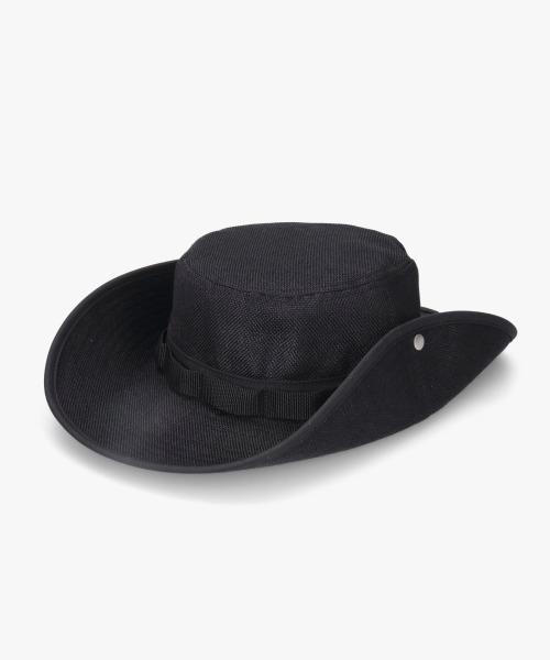 OVERRIDE（オーバーライド）の「OVERRIDE  POLYSHEET BOONIE HAT SGP / オーバーライド（ハット・レディース・ブラック/グレー/ベージュ・58cm）」の2枚目の写真