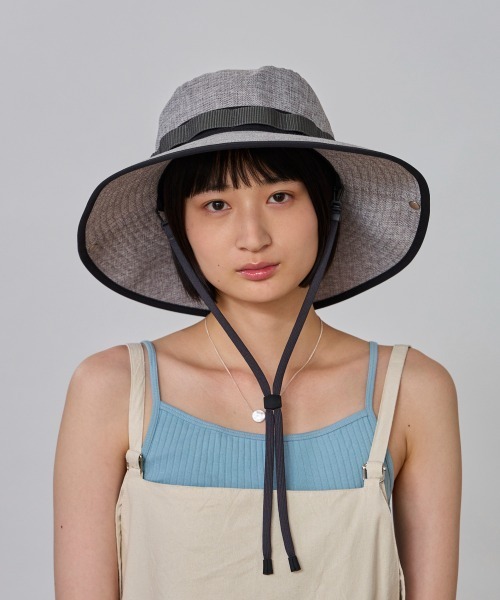 OVERRIDE（オーバーライド）の「OVERRIDE  POLYSHEET BOONIE HAT SGP / オーバーライド（ハット・レディース・ブラック/グレー/ベージュ・58cm）」の14枚目の写真