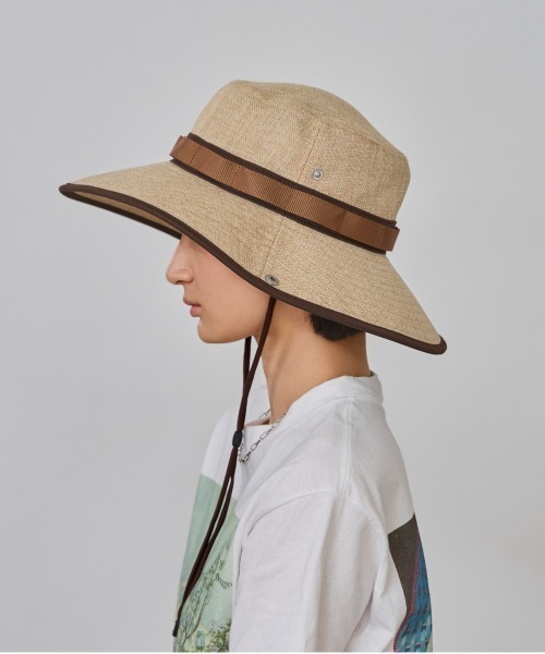 OVERRIDE（オーバーライド）の「OVERRIDE  POLYSHEET BOONIE HAT SGP / オーバーライド（ハット・レディース・ブラック/グレー/ベージュ・58cm）」の19枚目の写真