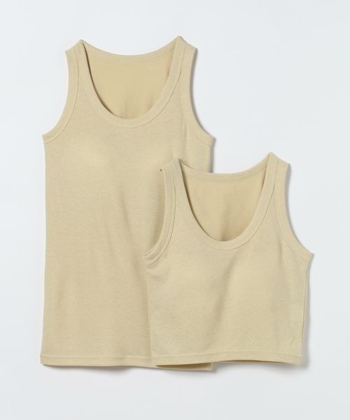 JEANASIS（ジーナシス）の「チビラメカップインタンク/326152（タンクトップ・レディース・ブルー系その他/ホワイト/ブラック/グレー/ネイビー系/イエロー・FREE/SMALL）」の6枚目の写真