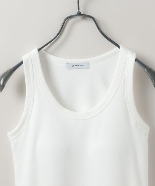 JEANASIS（ジーナシス）の「チビラメカップインタンク/326152（タンクトップ・レディース・ブルー系その他/ホワイト/ブラック/グレー/ネイビー系/イエロー・FREE/SMALL）」の11枚目の写真
