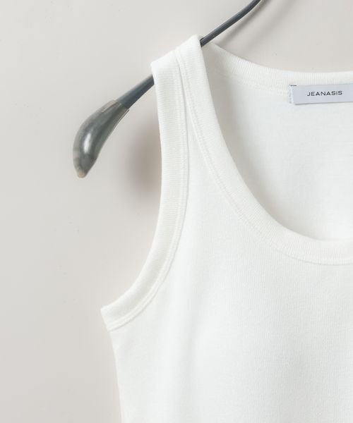 JEANASIS（ジーナシス）の「チビラメカップインタンク/326152（タンクトップ・レディース・ブルー系その他/ホワイト/ブラック/グレー/ネイビー系/イエロー・FREE/SMALL）」の12枚目の写真