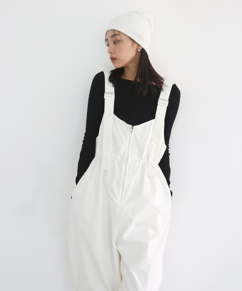 hellam（へラム）の「ミリタリーオールインワン（つなぎ/オールインワン・レディース・ブラック/グレー/オフホワイト/グレイッシュベージュ/チャコール/ブラウン・FREE）」の9枚目の写真