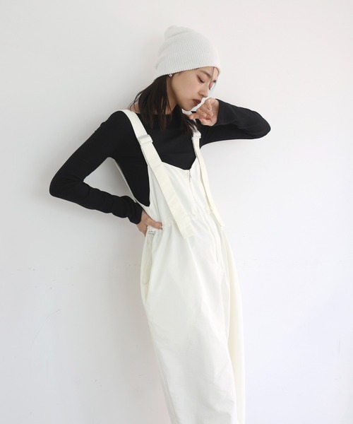 hellam（へラム）の「ミリタリーオールインワン（つなぎ/オールインワン・レディース・ブラック/グレー/オフホワイト/グレイッシュベージュ/チャコール/ブラウン・FREE）」の11枚目の写真