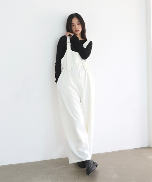 hellam（へラム）の「ミリタリーオールインワン（つなぎ/オールインワン・レディース・ブラック/グレー/オフホワイト/グレイッシュベージュ/チャコール/ブラウン・FREE）」の13枚目の写真