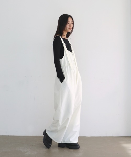 hellam（へラム）の「ミリタリーオールインワン（つなぎ/オールインワン・レディース・ブラック/グレー/オフホワイト/グレイッシュベージュ/チャコール/ブラウン・FREE）」の15枚目の写真