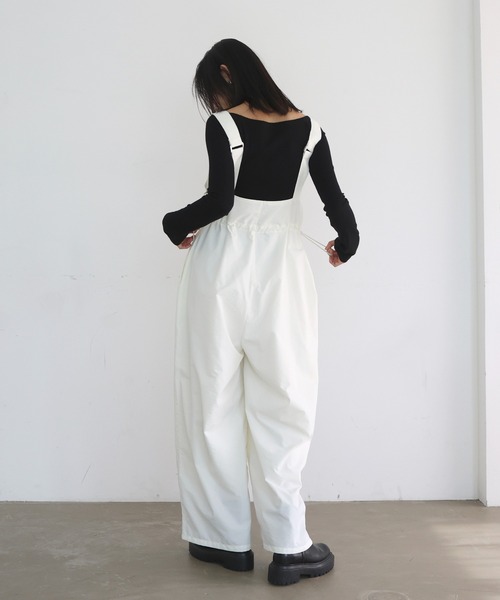 hellam（へラム）の「ミリタリーオールインワン（つなぎ/オールインワン・レディース・ブラック/グレー/オフホワイト/グレイッシュベージュ/チャコール/ブラウン・FREE）」の19枚目の写真