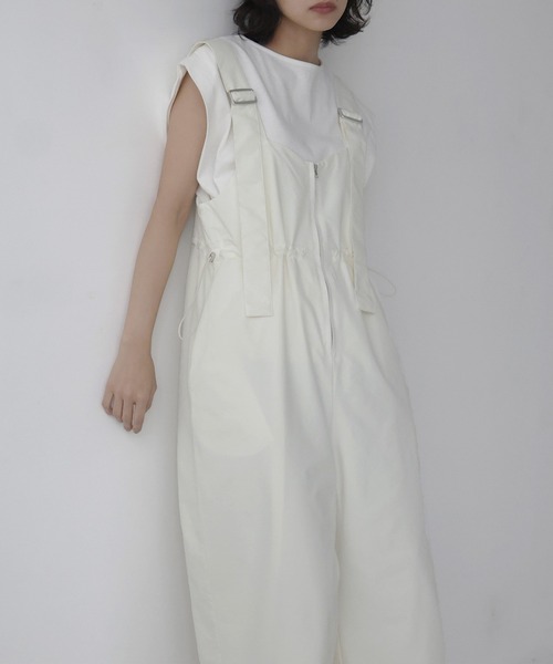 hellam（へラム）の「ミリタリーオールインワン（つなぎ/オールインワン・レディース・ブラック/グレー/オフホワイト/グレイッシュベージュ/チャコール/ブラウン・FREE）」の21枚目の写真