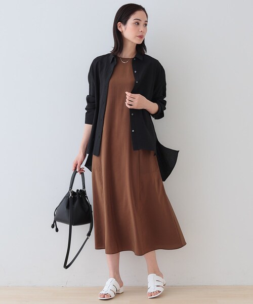 INDIVI（インディヴィ）の「【洗える／凹凸素材】ハンカチーフヘム エアリーブラウス（シャツ/ブラウス・レディース・ホワイト/ブラック/オレンジ/ブルーグリーン・38/34/05/15 /13/03）」の12枚目の写真