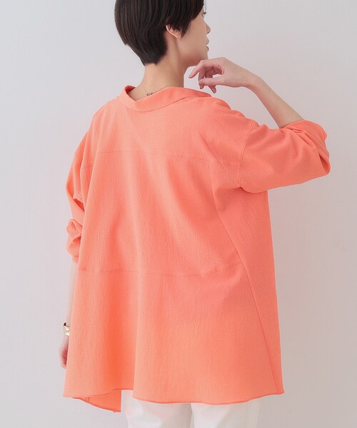 INDIVI（インディヴィ）の「【洗える／凹凸素材】ハンカチーフヘム エアリーブラウス（シャツ/ブラウス・レディース・ホワイト/ブラック/オレンジ/ブルーグリーン・38/34/05/15 /13/03）」の15枚目の写真