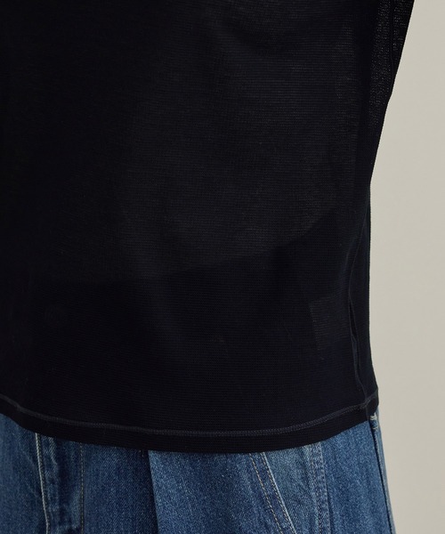 ROPE'(ロペ)の「【洗える】ドライタッチシアーロングスリーブカットソー(Tシャツ/カットソー・レディース・ホワイト/ブラック・FREE)」の15枚目の写真