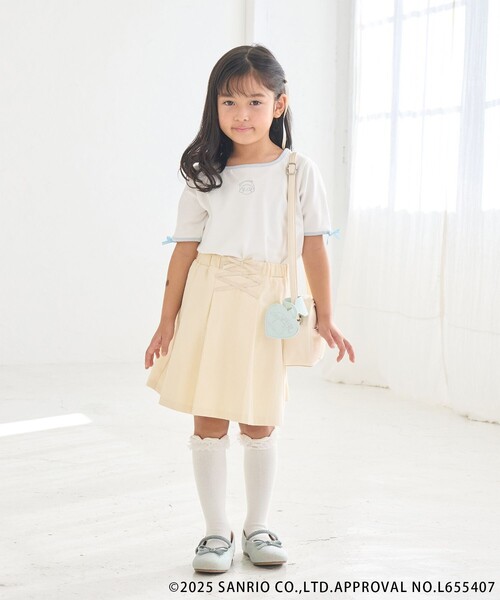 ROPE' PICNIC(ロペピクニック)の「【ROPE' PICNIC×Sanrio characters】【KIDS】ロゴ刺繍配色テレコトップス(Tシャツ/カットソー・キッズ・ホワイト/ブラック・L/S/M)」の20枚目の写真