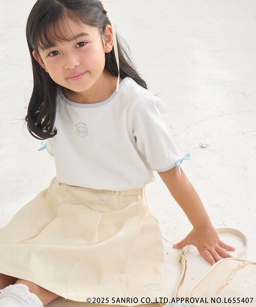 ROPE' PICNIC(ロペピクニック)の「【ROPE' PICNIC×Sanrio characters】【KIDS】ロゴ刺繍配色テレコトップス(Tシャツ/カットソー・キッズ・ホワイト/ブラック・L/S/M)」の18枚目の写真