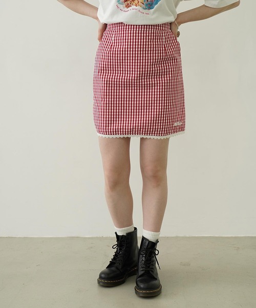 セール】GINGHAM MINI SKIRT（スカート）｜MILKFED.（ミルク