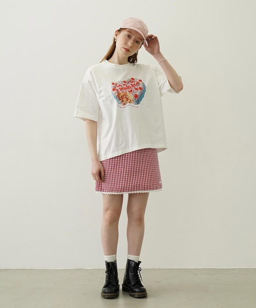 MILKFED.(ミルクフェド)の「GINGHAM MINI SKIRT(スカート・レディース・レッド/ブラック/ライトブルー・S/M)」の11枚目の写真