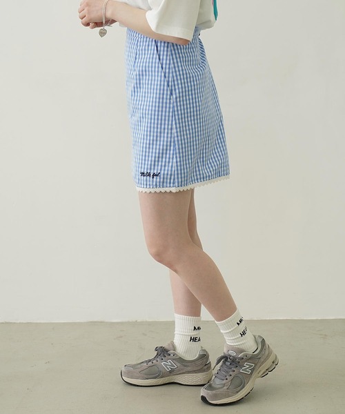 MILKFED.(ミルクフェド)の「GINGHAM MINI SKIRT(スカート・レディース・レッド/ブラック/ライトブルー・S/M)」の12枚目の写真
