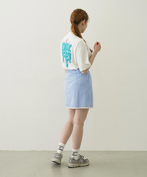 MILKFED.(ミルクフェド)の「GINGHAM MINI SKIRT(スカート・レディース・レッド/ブラック/ライトブルー・S/M)」の16枚目の写真