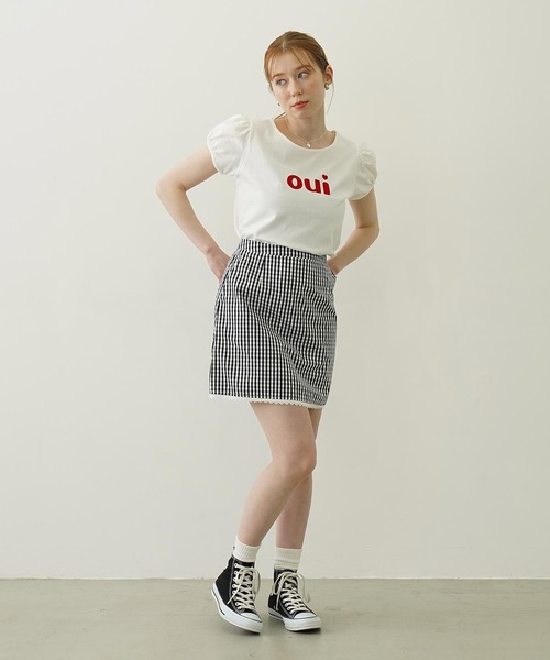 MILKFED.(ミルクフェド)の「GINGHAM MINI SKIRT(スカート・レディース・レッド/ブラック/ライトブルー・S/M)」の21枚目の写真