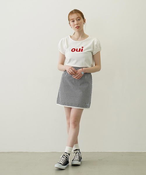MILKFED.(ミルクフェド)の「GINGHAM MINI SKIRT(スカート・レディース・レッド/ブラック/ライトブルー・S/M)」の22枚目の写真