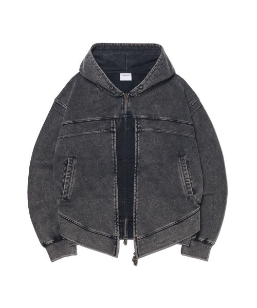 [NOMANUAL] VINTAGE LAYER HOODED ZIP-UP ★大人気★ NOMANUAL】VINTAGE LAYER HOODED ZIP-UP / 【ノーマニュアル