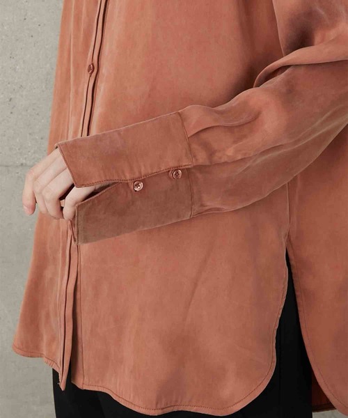 セール】【LA PEAU DE GEM】soft rayon shirt/ソフトレーヨンシャツ 