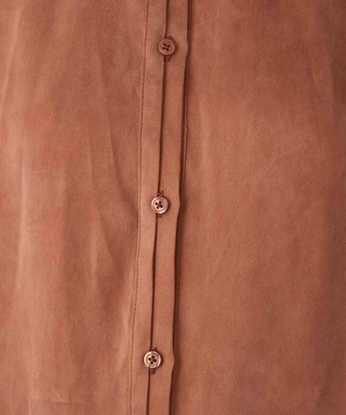 LA PEAU DE GEM（ラポドゥジェム）の「【LA PEAU DE GEM】soft rayon shirt/ソフトレーヨンシャツ（シャツ/ブラウス・レディース・ブラック/ホワイト/ブラウン・FREE）」の22枚目の写真