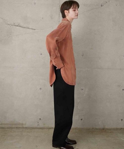 セール】【LA PEAU DE GEM】soft rayon shirt/ソフトレーヨンシャツ 