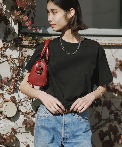 CROSS & STITCH(クロスステッチ)の「CROSS&STITCH 6.2oz オープンエンド マックスウェイト半袖Tシャツ 無地Tシャツ クルーネック カットソー 2026年春夏(Tシャツ/カットソー・レディース・ネイビー/ホワイト/アクア/ブラック/ライトベージュ/アーミー/ダークグリーン・S/M/L/XL/XS)」の1枚目の写真