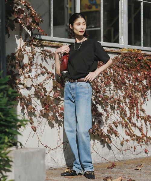 CROSS & STITCH(クロスステッチ)の「CROSS&STITCH 6.2oz オープンエンド マックスウェイト半袖Tシャツ 無地Tシャツ クルーネック カットソー 2026年春夏(Tシャツ/カットソー・レディース・ネイビー/ホワイト/アクア/ブラック/ライトベージュ/アーミー/ダークグリーン・S/M/L/XL/XS)」の21枚目の写真