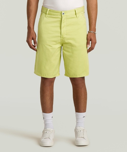 G-STAR(ジースター)の「TRAVAIL RELAXED SHORTS/ミリタリーディテールリラックスショートパンツ(その他パンツ・メンズ・イエロー系その他・30inch/32inch/34inch/36inch/28inch)」の2枚目の写真