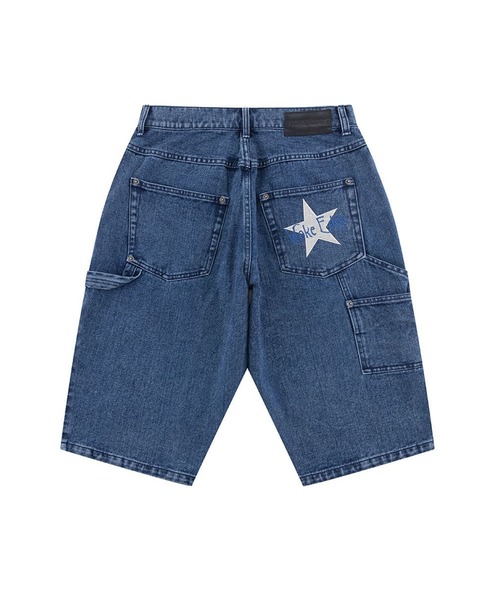 WOKE EDGE（ウォークエッジ）の「ショートパンツ｜Bicolor Double Knee Shorts｜WOKE EDGE（その他パンツ・メンズ・ブルー/ブラック・M/XL/L/S）」の3枚目の写真