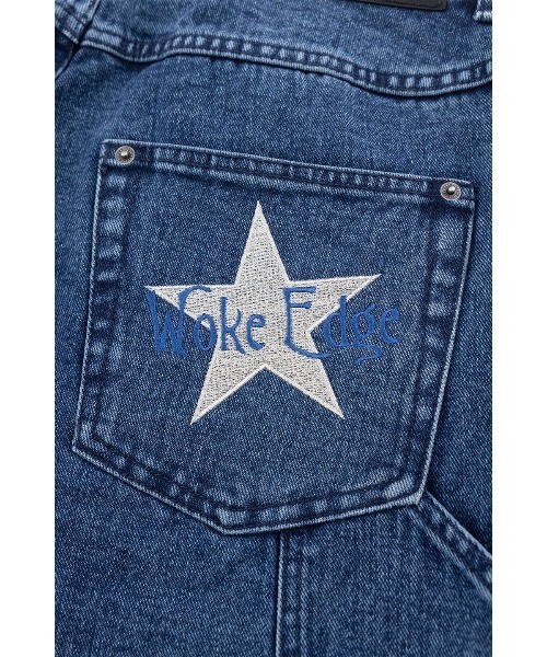 WOKE EDGE（ウォークエッジ）の「ショートパンツ｜Bicolor Double Knee Shorts｜WOKE EDGE（その他パンツ・メンズ・ブルー/ブラック・M/XL/L/S）」の6枚目の写真