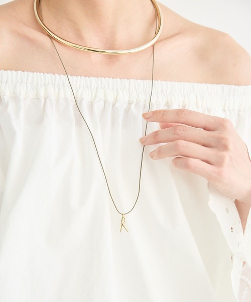 BARNYARDSTORM（バンヤードストーム）の「BARNYARDSTORM / イニシャルネックレス【MC STUDIO(エムシースタジオ)】（ネックレス・レディース・その他1/その他3/その他2/その他4・FREE）」の3枚目の写真