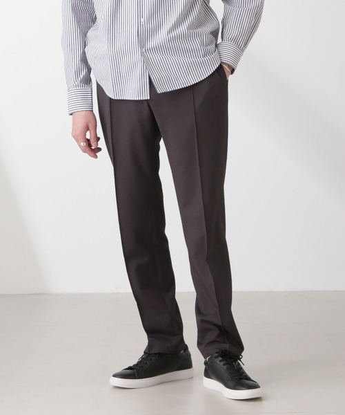 NANO universe(ナノユニバース)の「「N TROUSERS PREMIUM」IN DRY カノコストレッチパンツ(セットアップ可)(スラックス・メンズ・チャコール/ネイビー・S/M/L)」の2枚目の写真