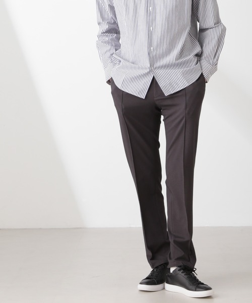 NANO universe(ナノユニバース)の「「N TROUSERS PREMIUM」IN DRY カノコストレッチパンツ(セットアップ可)(スラックス・メンズ・チャコール/ネイビー・S/M/L)」の3枚目の写真