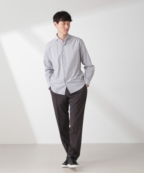 NANO universe(ナノユニバース)の「「N TROUSERS PREMIUM」IN DRY カノコストレッチパンツ(セットアップ可)(スラックス・メンズ・チャコール/ネイビー・S/M/L)」の5枚目の写真