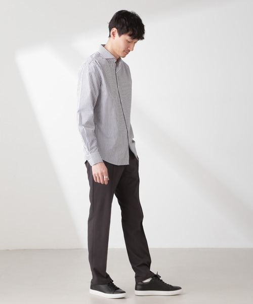 NANO universe(ナノユニバース)の「「N TROUSERS PREMIUM」IN DRY カノコストレッチパンツ(セットアップ可)(スラックス・メンズ・チャコール/ネイビー・S/M/L)」の8枚目の写真