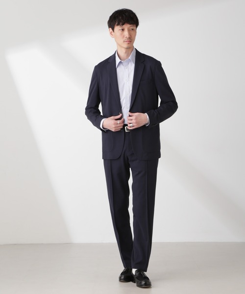 NANO universe(ナノユニバース)の「「N TROUSERS PREMIUM」IN DRY カノコストレッチパンツ(セットアップ可)(スラックス・メンズ・チャコール/ネイビー・S/M/L)」の13枚目の写真