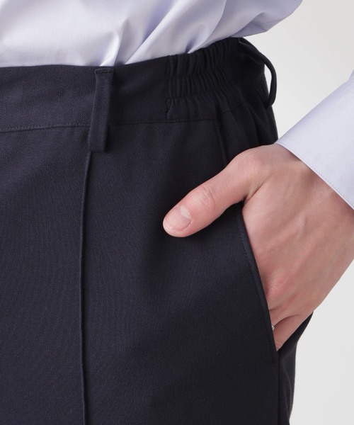 NANO universe(ナノユニバース)の「「N TROUSERS PREMIUM」IN DRY カノコストレッチパンツ(セットアップ可)(スラックス・メンズ・チャコール/ネイビー・S/M/L)」の22枚目の写真