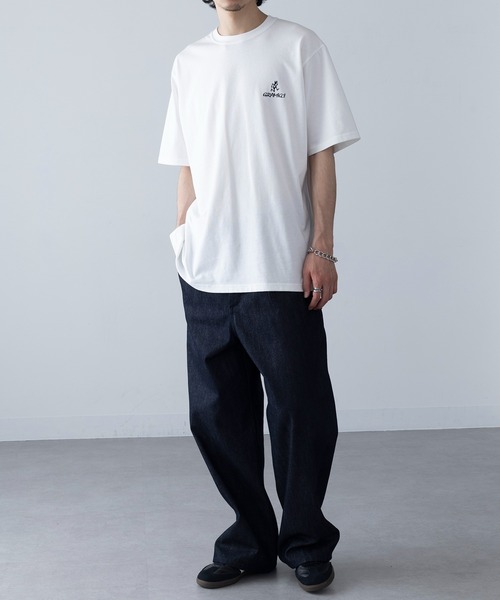 Gramicci（グラミチ）の「【GRAMICCI】ONE POINT LOGO TEE G4SU-T096（Tシャツ/カットソー・メンズ・ホワイト/ブラック・S/M/L/XL）」の9枚目の写真